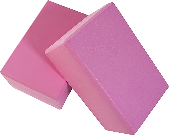 Uplifting Yoga Block - Powder Pink/Silver